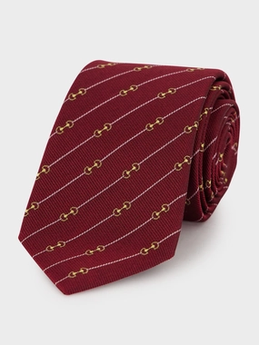Bordeaux Horsebit Silk Jacquard Tie Suits Mens - men's suits outlet