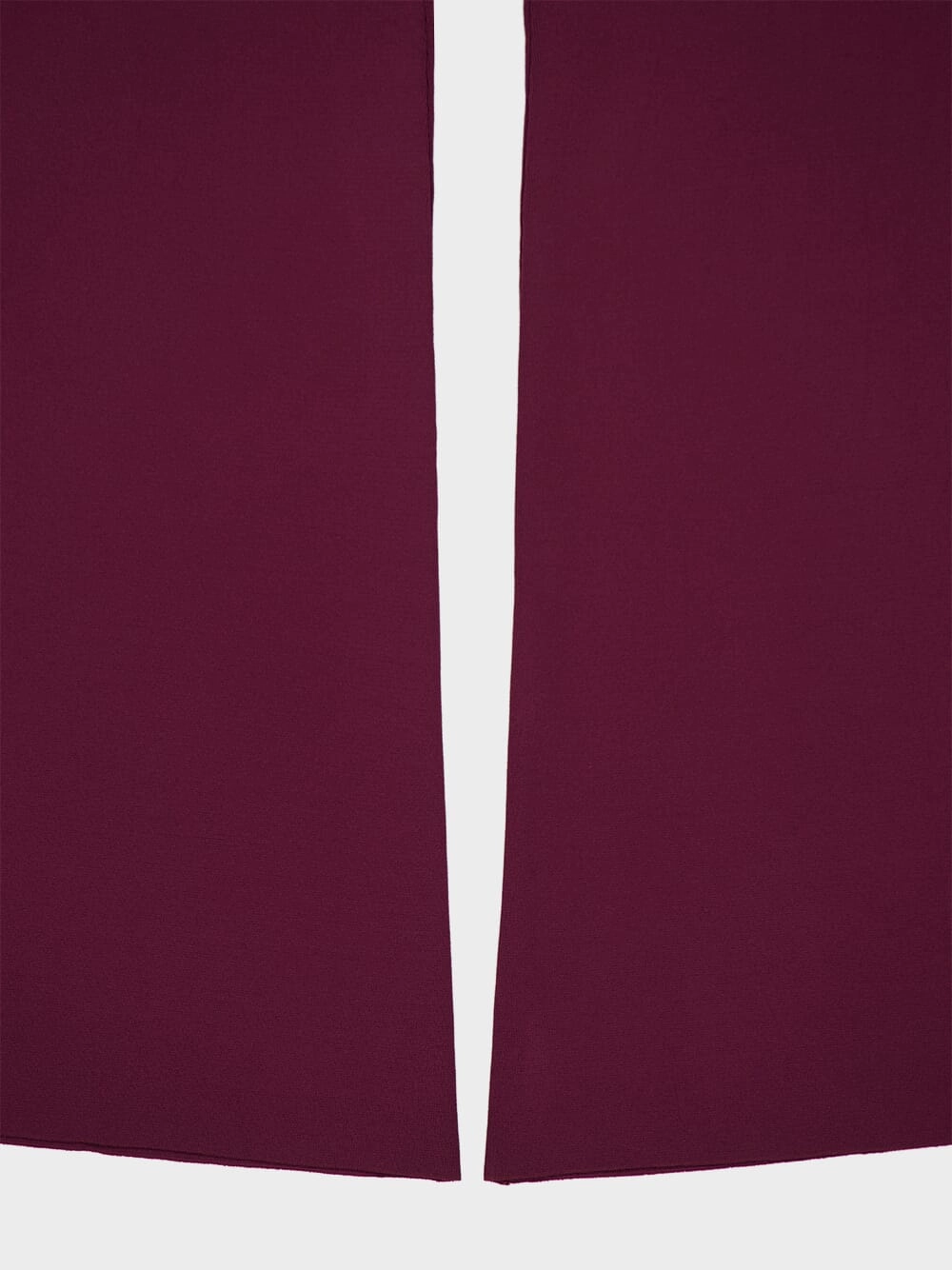 Bordeaux Knit Flared Trousers