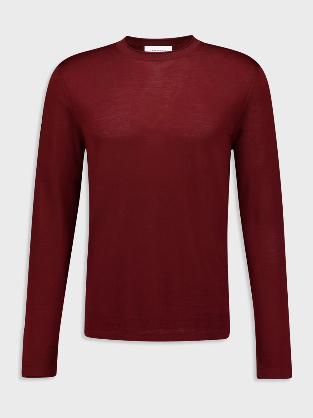 Bordeaux Lightweight Wool Sweater Knitwear Mens - men's sweaters sale