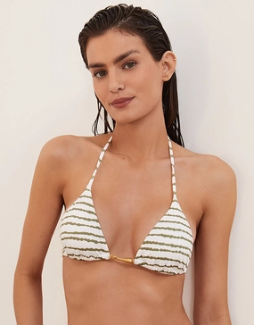 Borea Mandy Tri Bikini Top - Stripe Swim Womens - beachwear discount