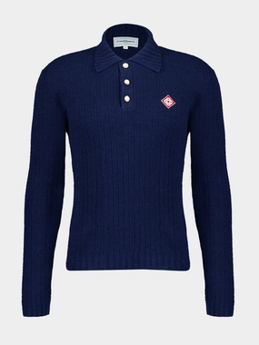 Boucl Polo Shirt Knitwear Mens - men's sweaters sale