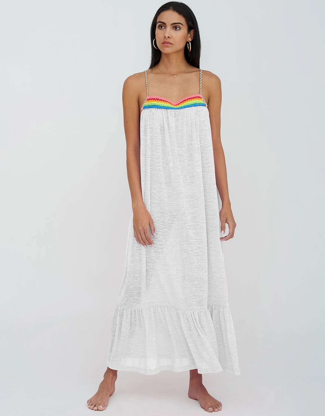 Braided Low Back Dress - White Swim Womens - bikinis clearance