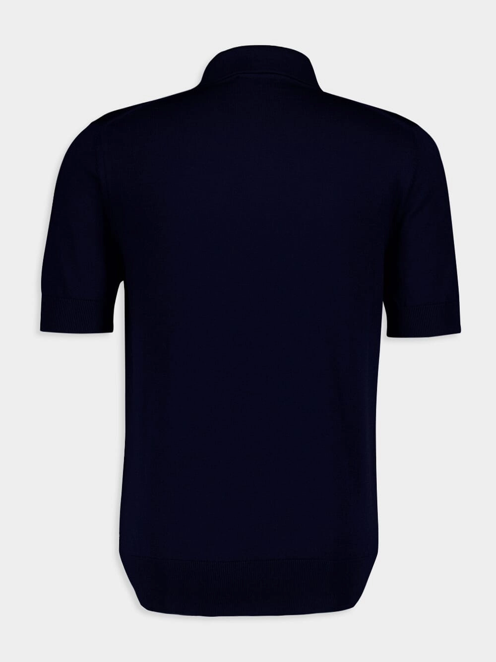 Branded Tag Wool Polo-Shirt