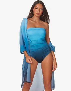 Brasil Beach Shirt - Blue Ombre Swim Womens - swimwear sale