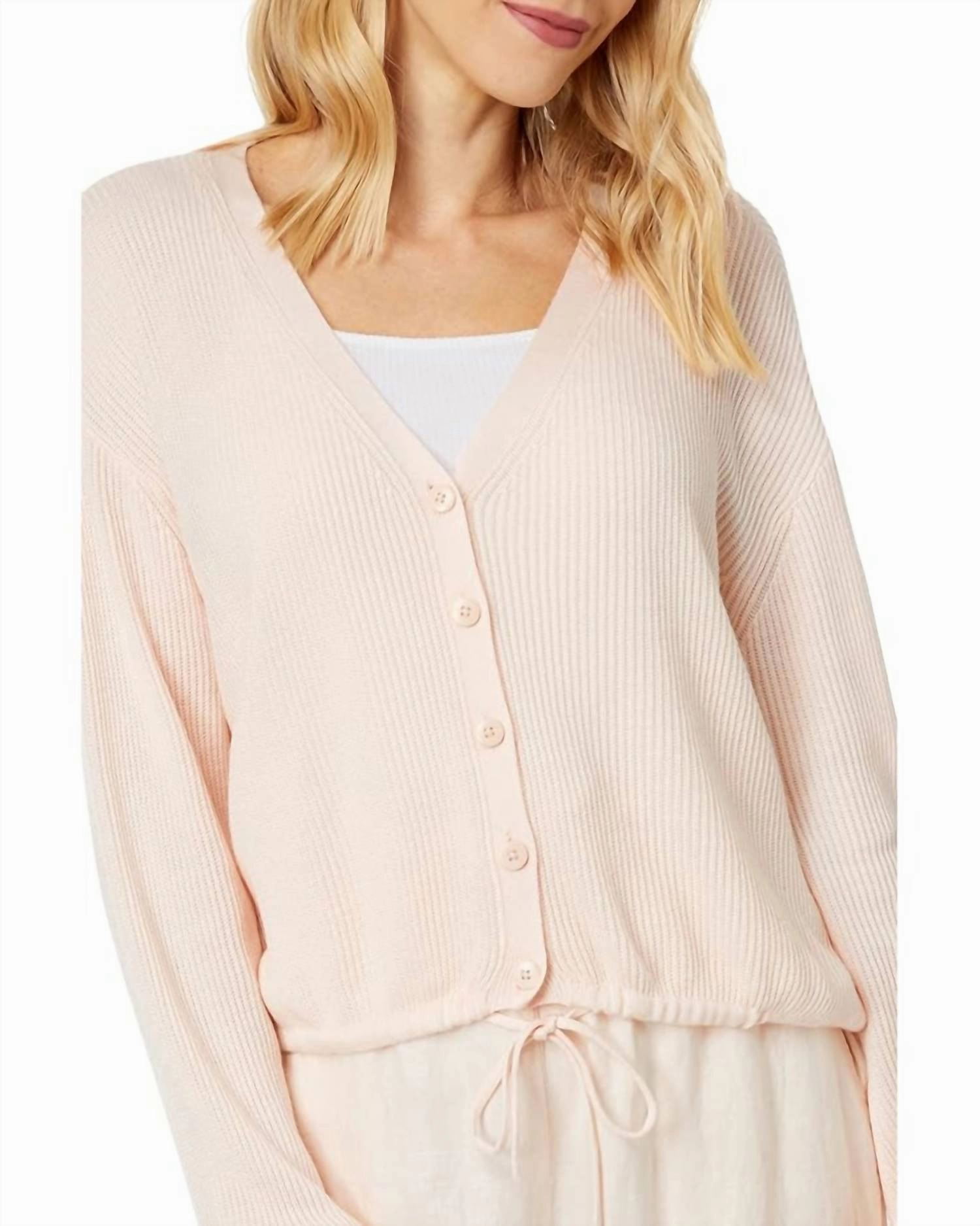 Bri Cardigan In Water Lily