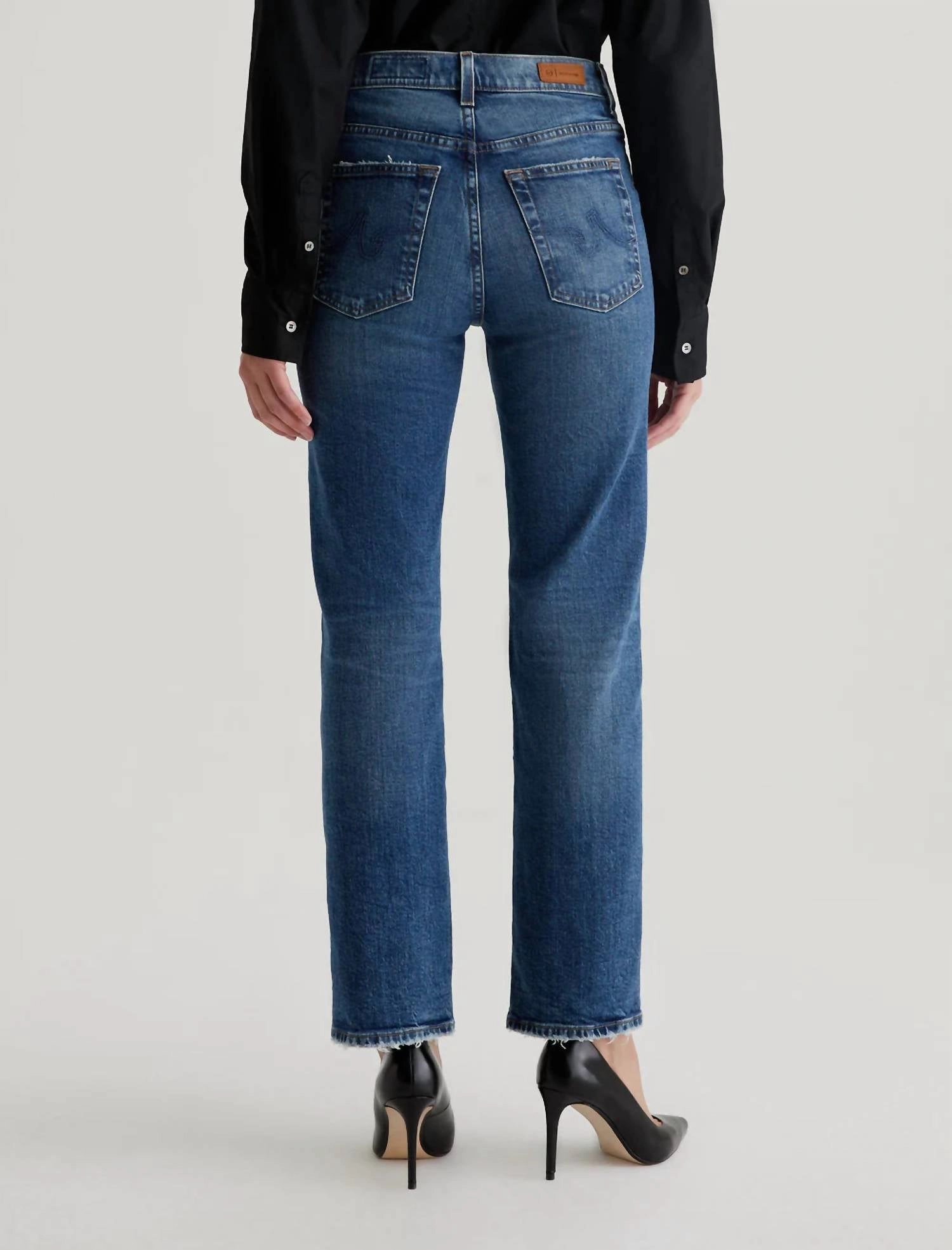 Brinley Mid-Rise Straight Denim Jeans In 15 Years Firenze