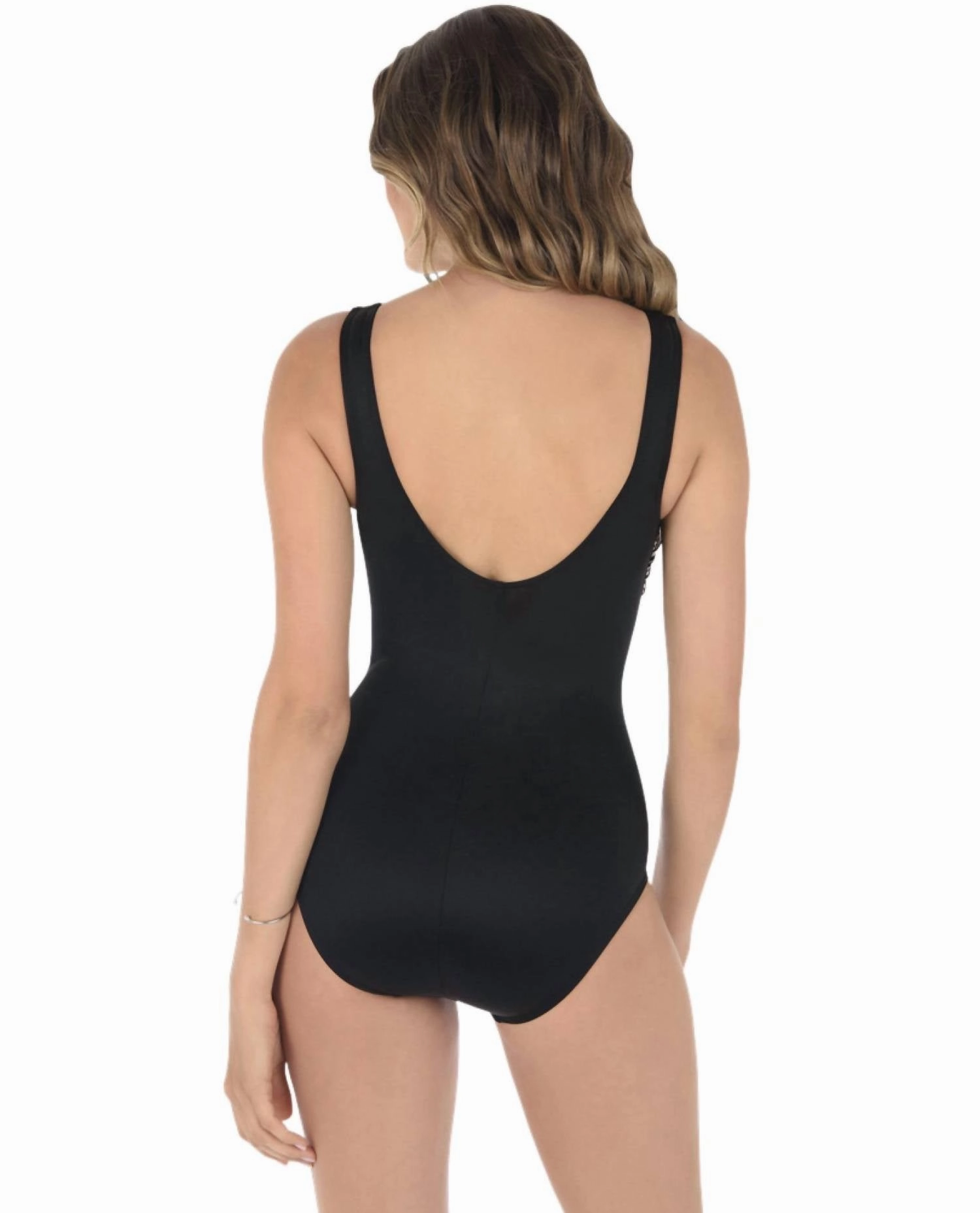 Brio One Piece Swimsuit In Black/ White
