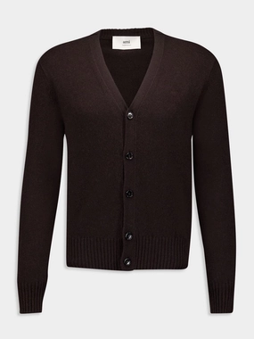 Brown Classic Tonal Cardigan Knitwear Womens - women's knitwear cheap