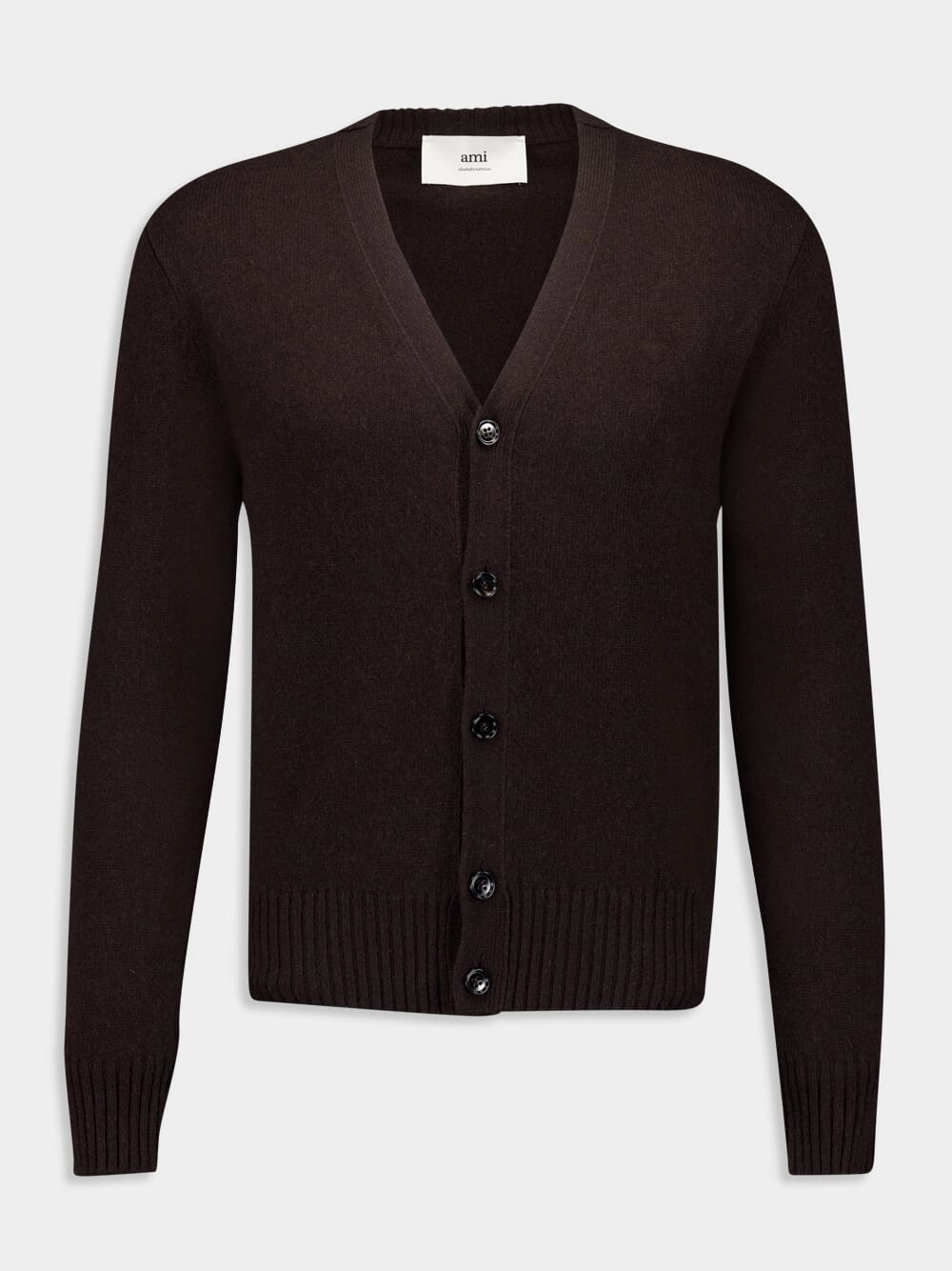 Brown Classic Tonal Cardigan Knitwear Mens - men's sweaters sale