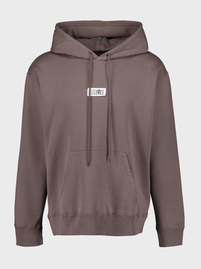 Brown Hooded Sweatshirt Tops Mens - thermal tops