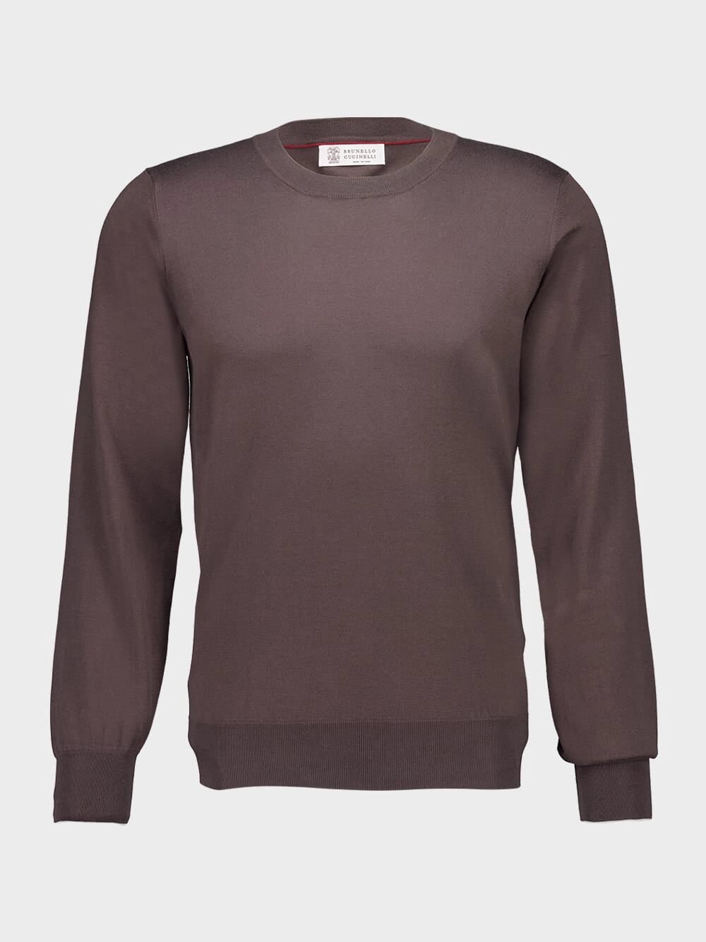 Brown Lightweight Cotton Sweater Knitwear Mens - men's sweaters sale