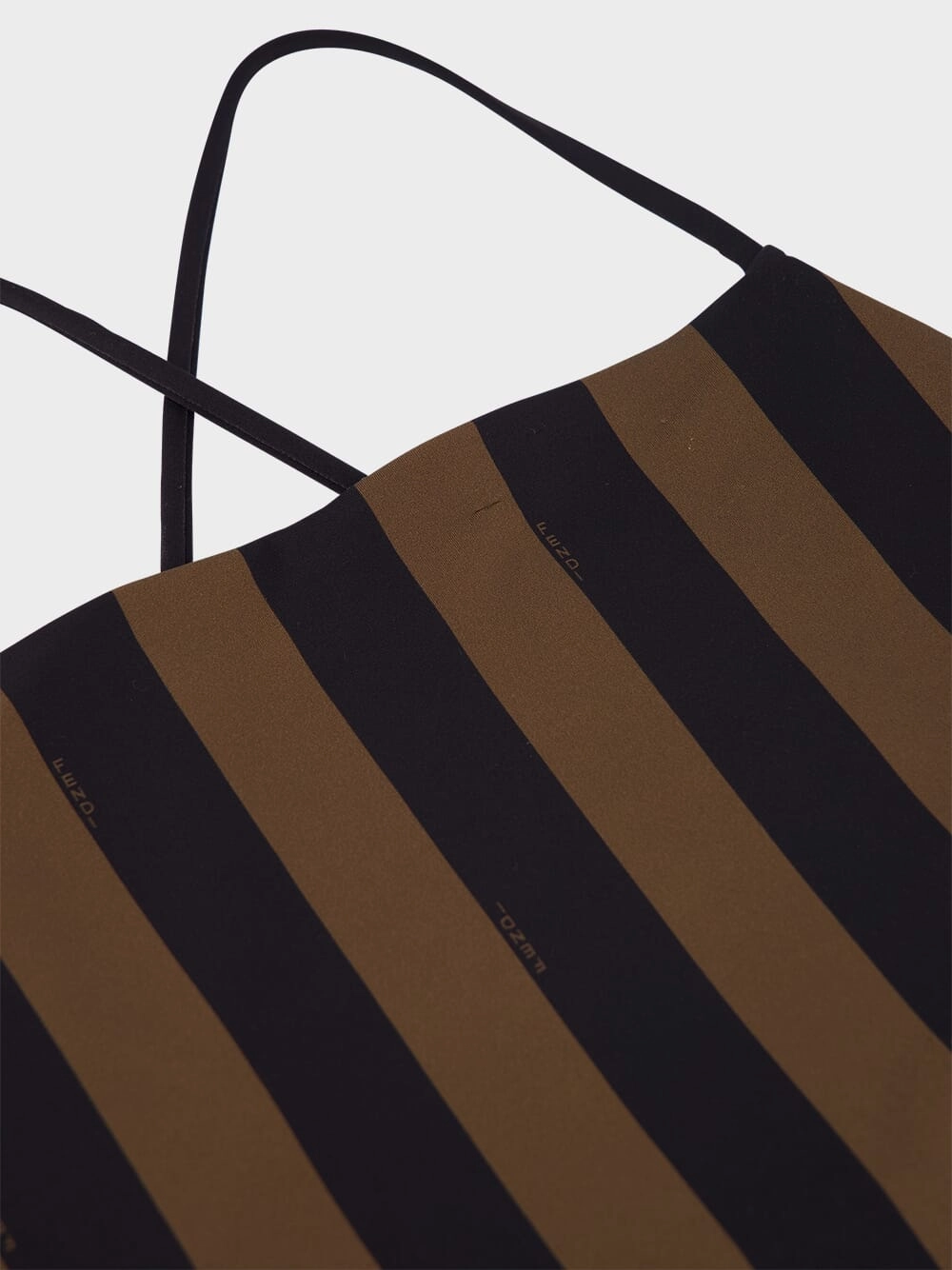 Brown Lycra Reversible Swimsuit