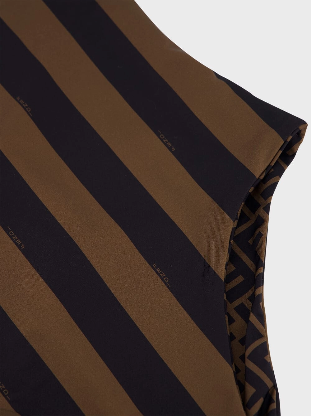 Brown Lycra Reversible Swimsuit