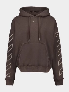 Brown Martyrdom Arrow Skate Hooded Sweatshirt Tops Mens - thermal tops