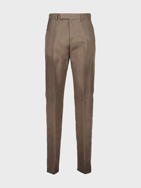 Brown Straight-Fit Pleated Trousers Suits Mens - men's suits outlet