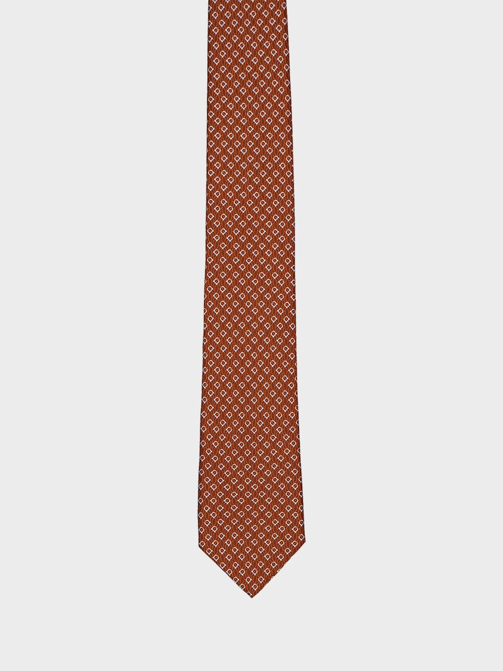 Brown Tetris Silk Tie