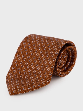 Brown Tetris Silk Tie Suits Mens - men's suits outlet