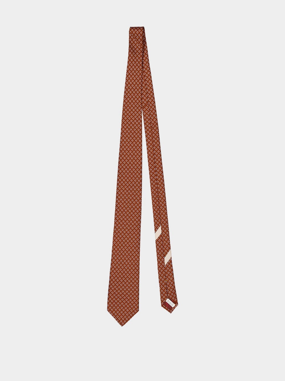 Brown Tetris Silk Tie