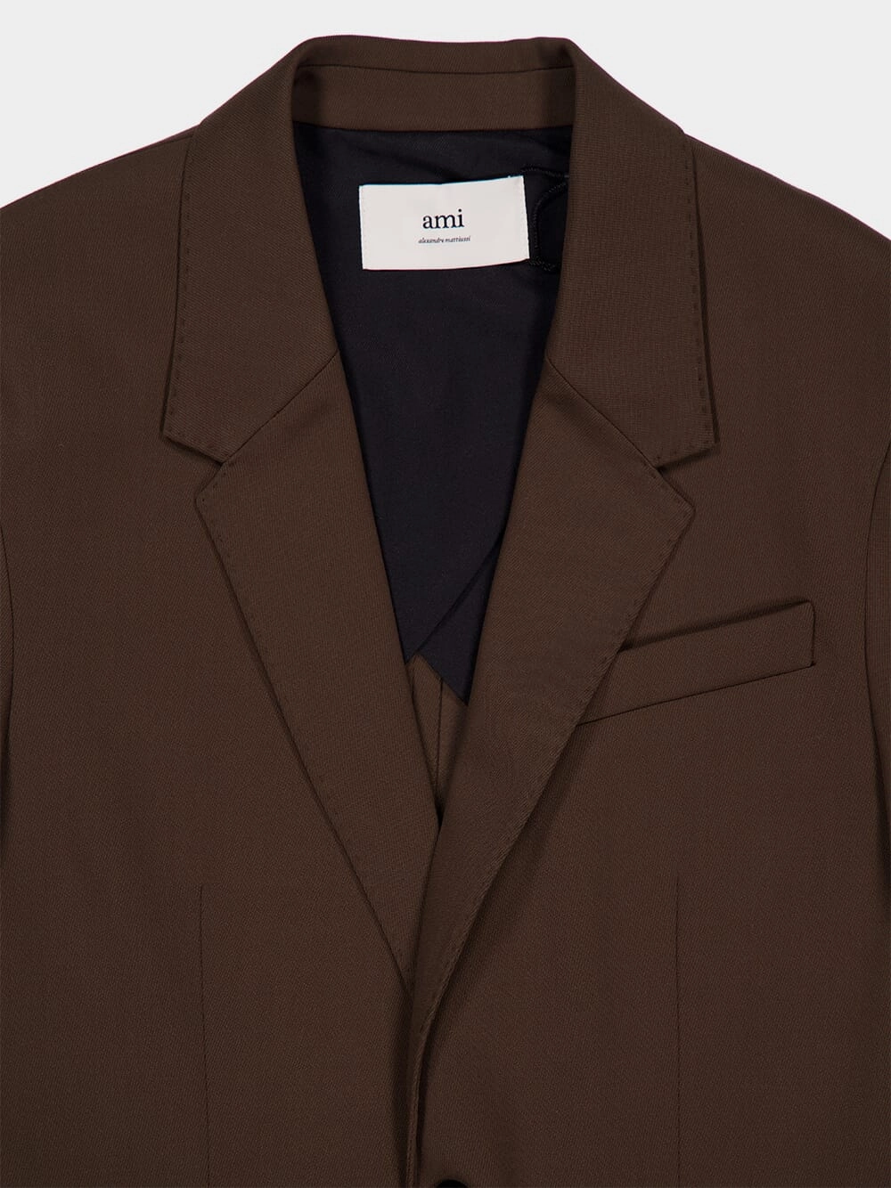 Brown Wool Semi-Lined Jacket