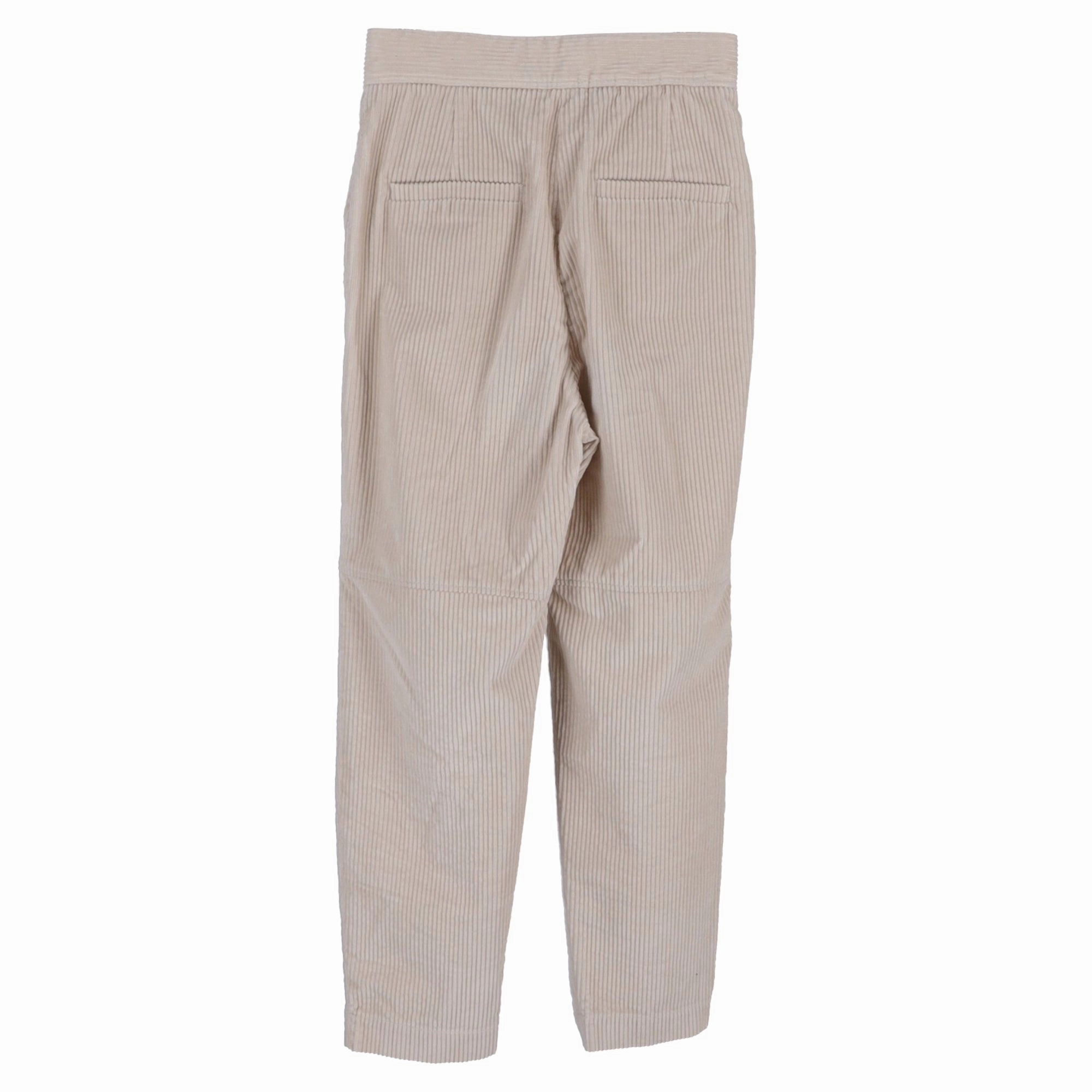 Brunello Cucinelli Wide-Leg Trousers in Beige Corduroy
