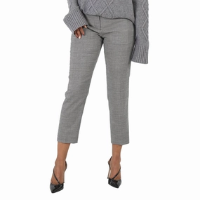 Burberry Check Cropped Tailored Trousers womens tailored trousers deal