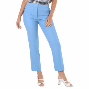 Burberry Ladies Emma Tailored Trousers in Topaz Blue womens lounge pants clearance