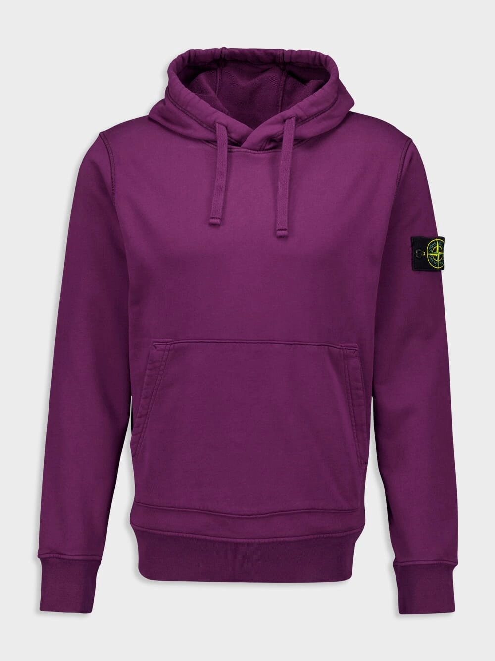 Burgundy Hooded Sweatshirt with Pouch Pocket Tops Mens - thermal tops