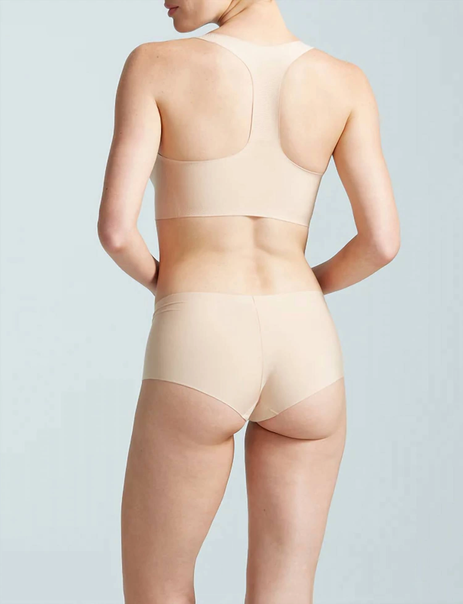 Butter Soft Racerback Bralette In Beige