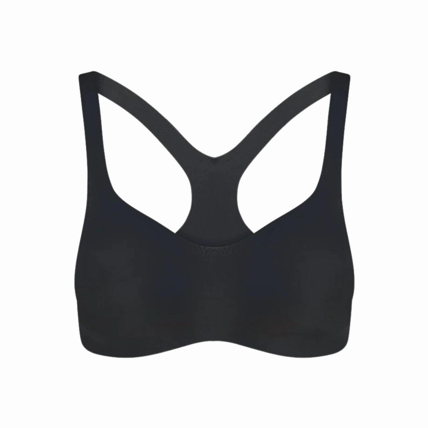 Butter Soft-Support Racerback Bralette In Black