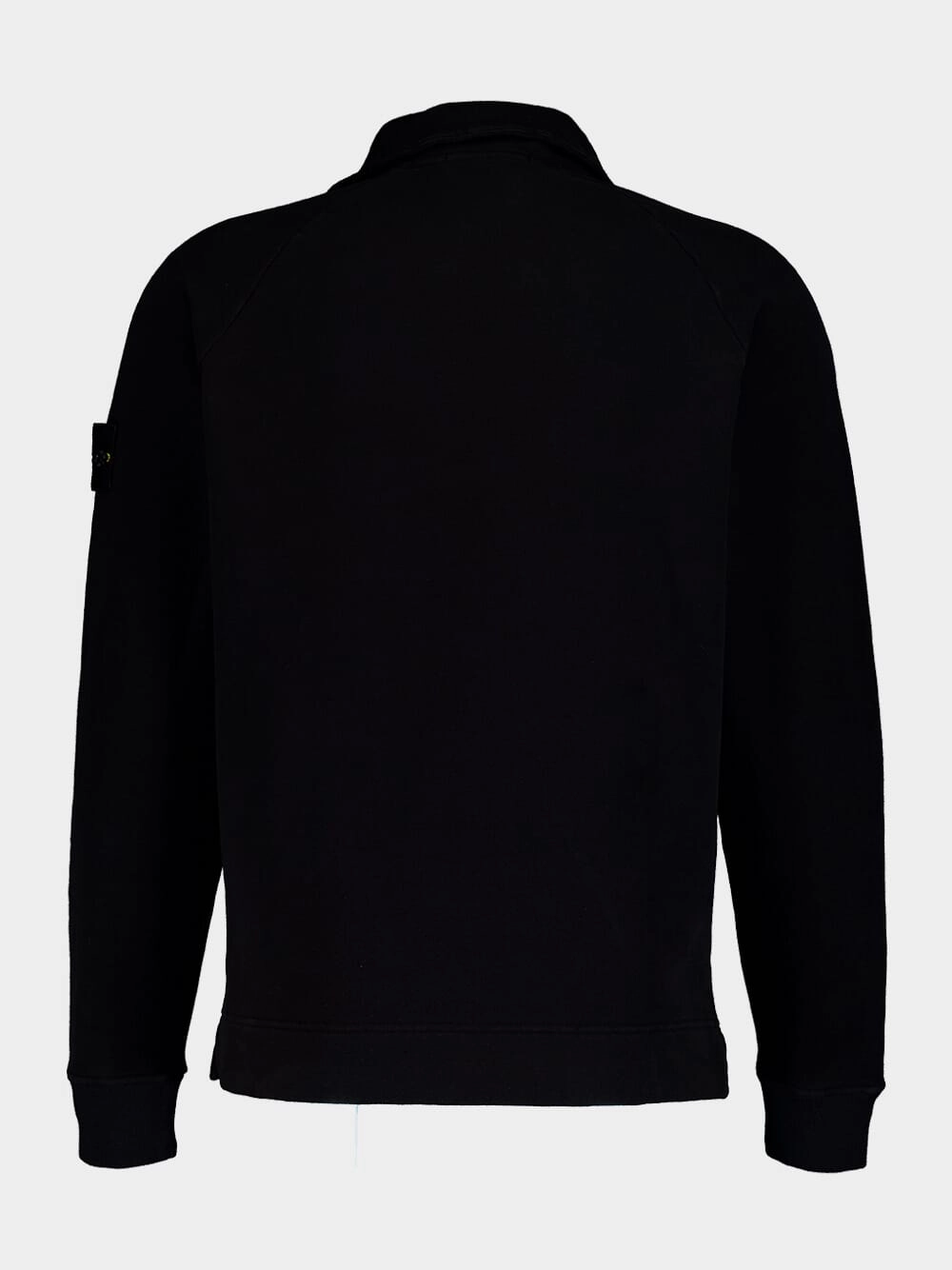 Button-Up Cotton Blend Sweatshirt