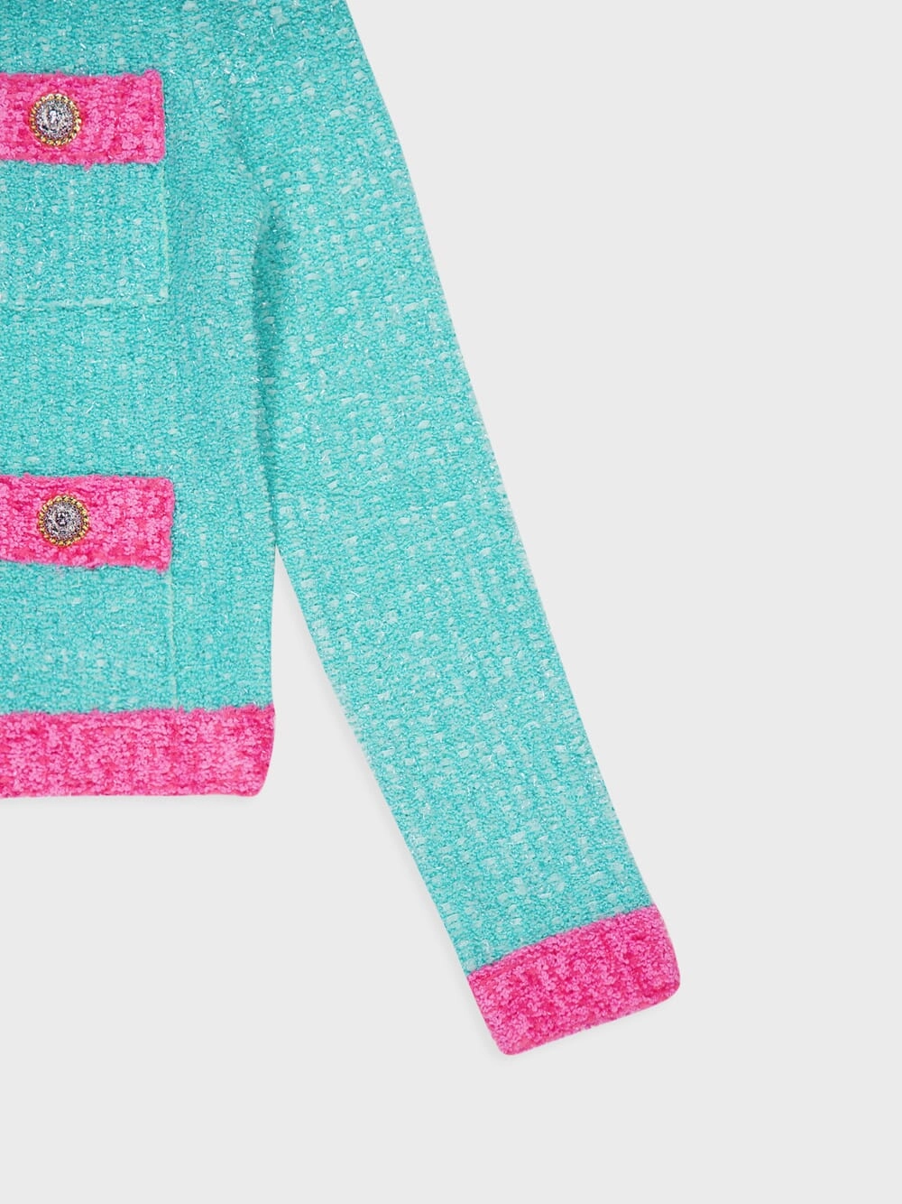 Buttoned Knit Jacket