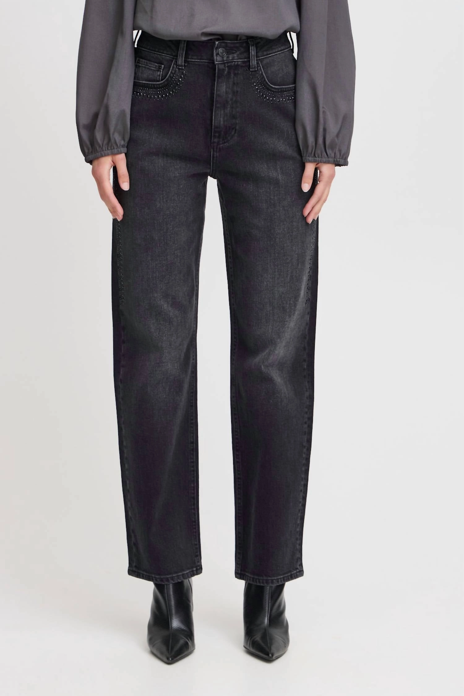 Bylara Jeans In Black womens tailored trousers deal