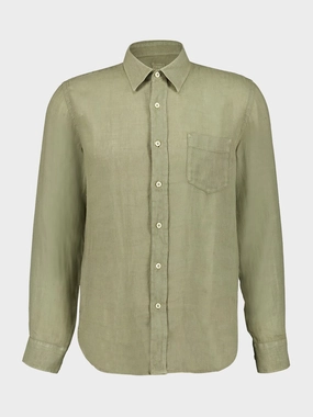 Cactus Long-Sleeve Regular Fit Linen Shirt Suits Mens - men's suits outlet
