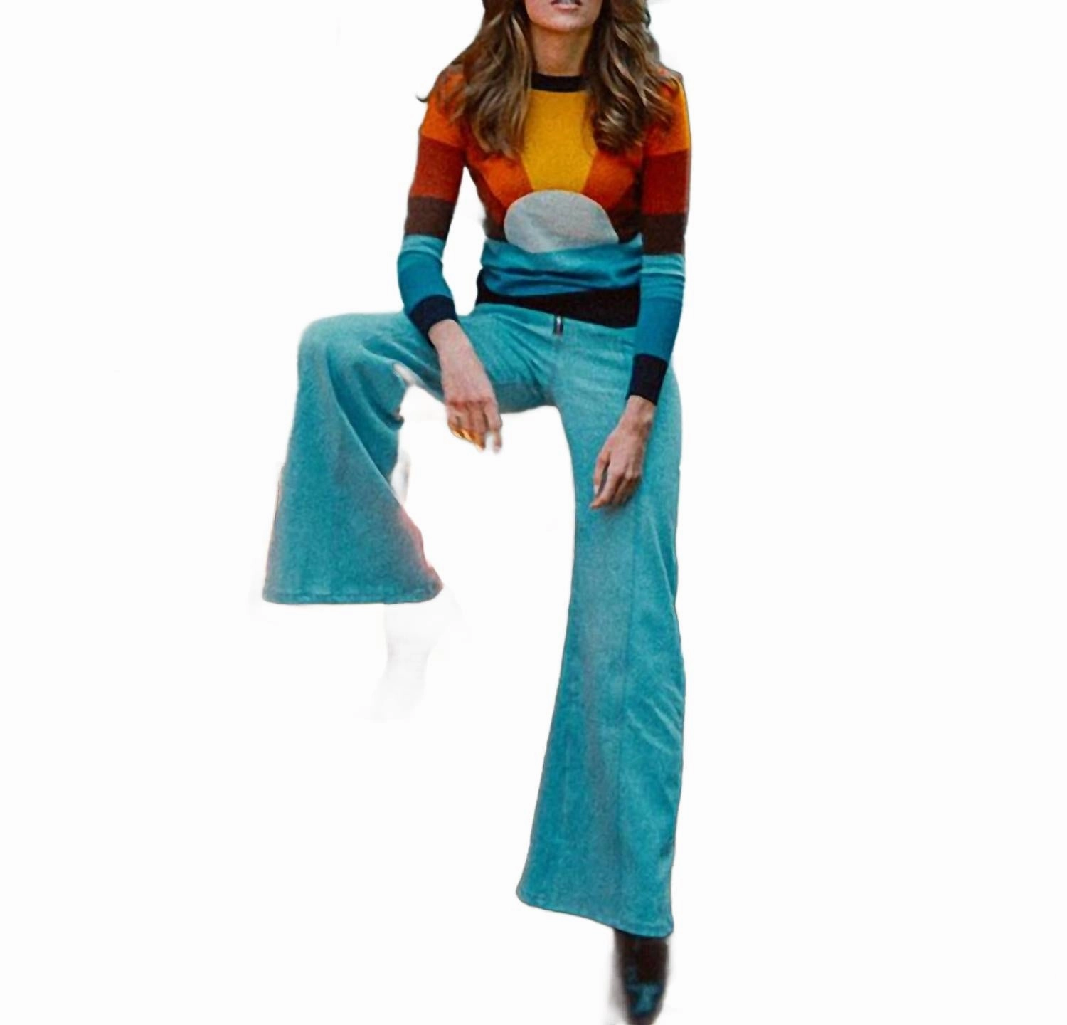 California Dreamin Top Sweater In Multi