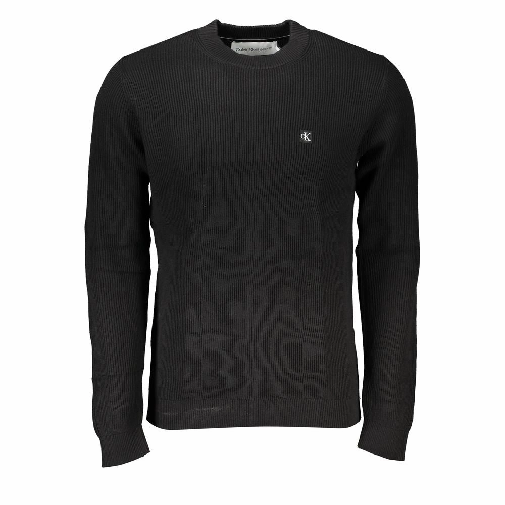 Calvin Klein Sleek Crew Neck Sweater with Men's Logo