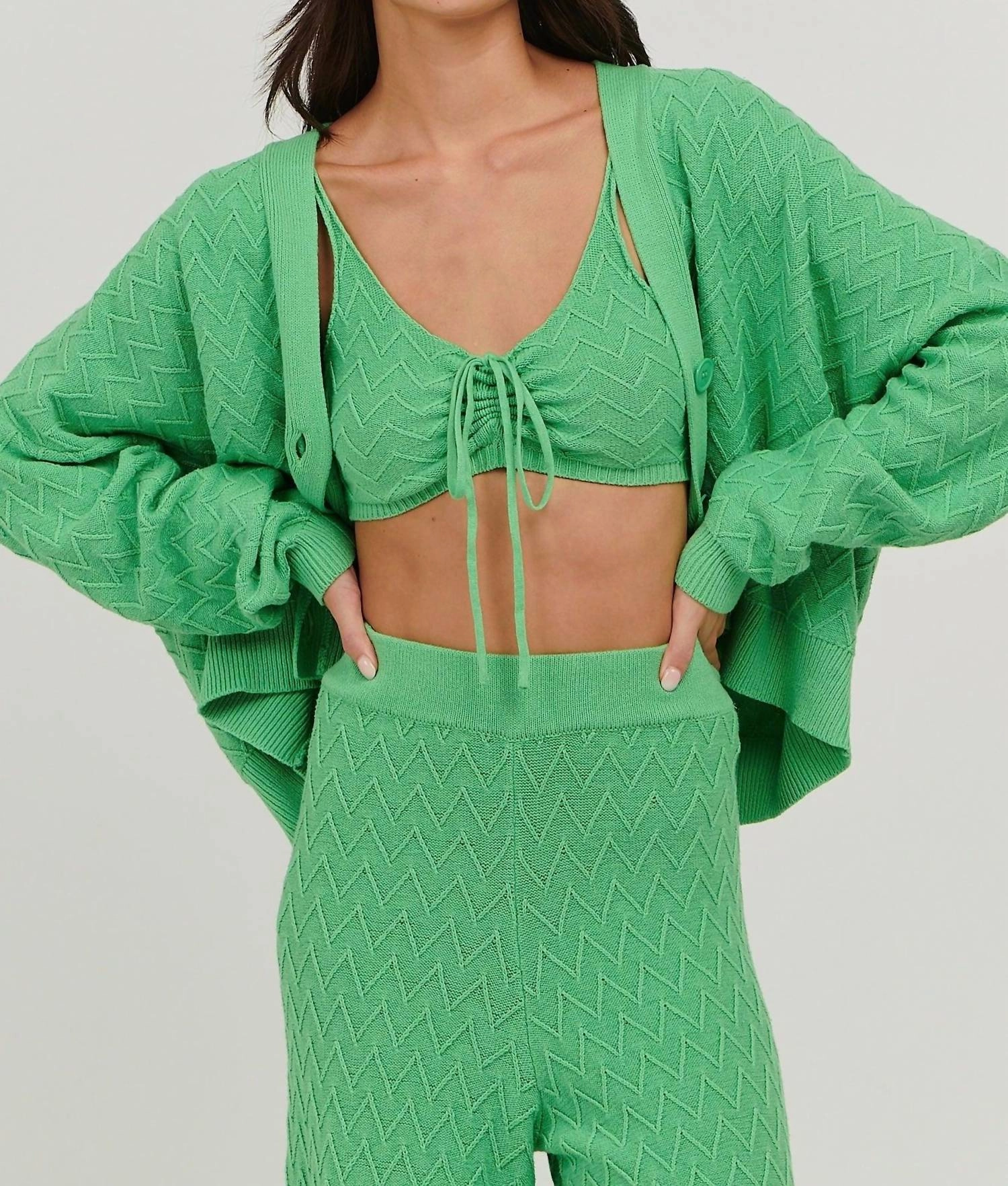 Camila Bustier Top In Green