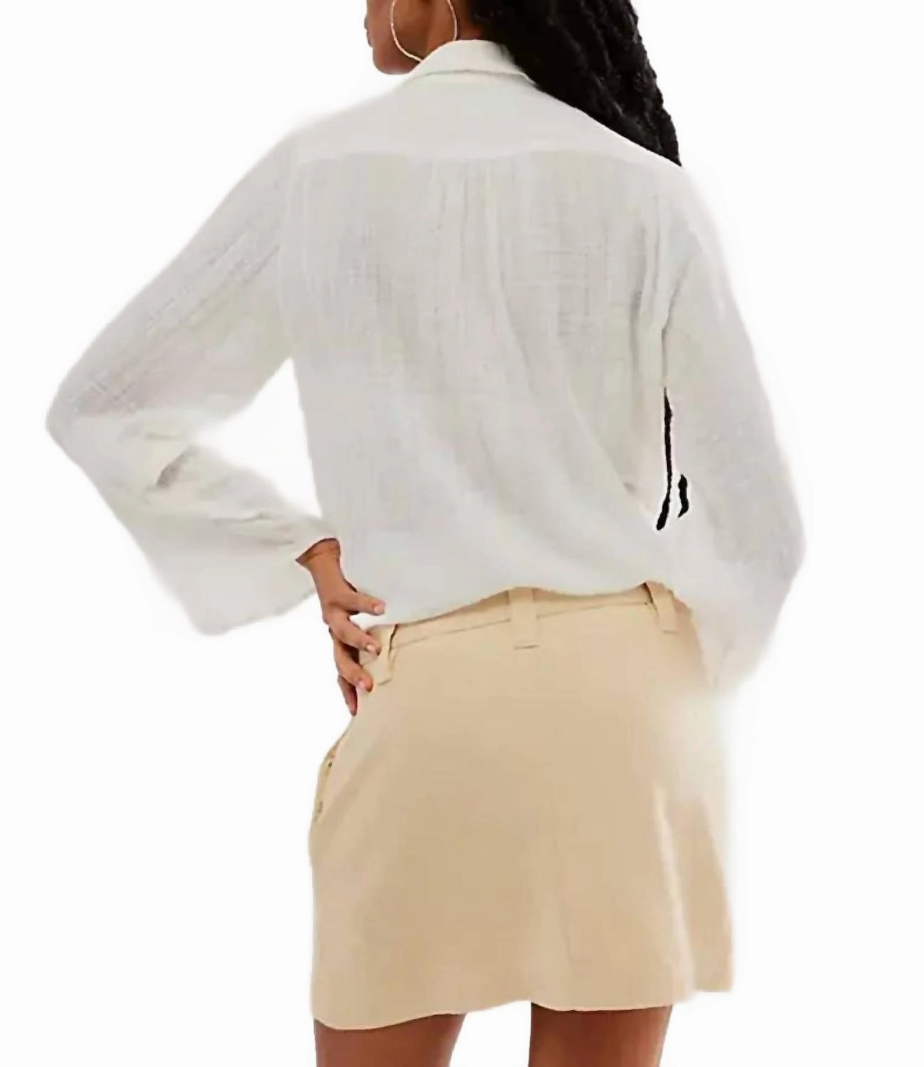 Can't Blame Me Mini Skirt In Bleached Sand