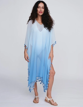 Cannes Kaftan - Blue Swim Womens - bikinis clearance