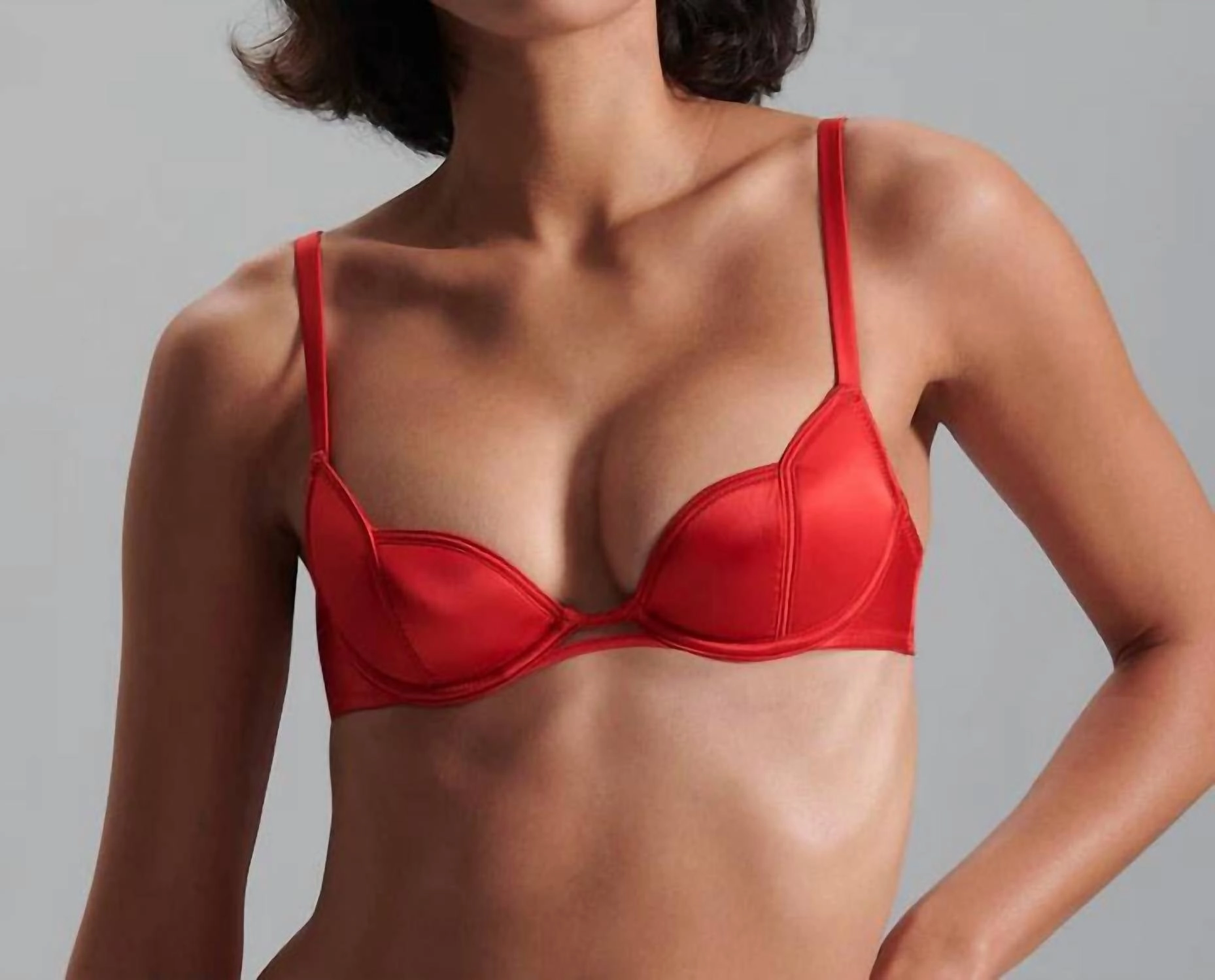 Cara Wired Bra In Ruby Red