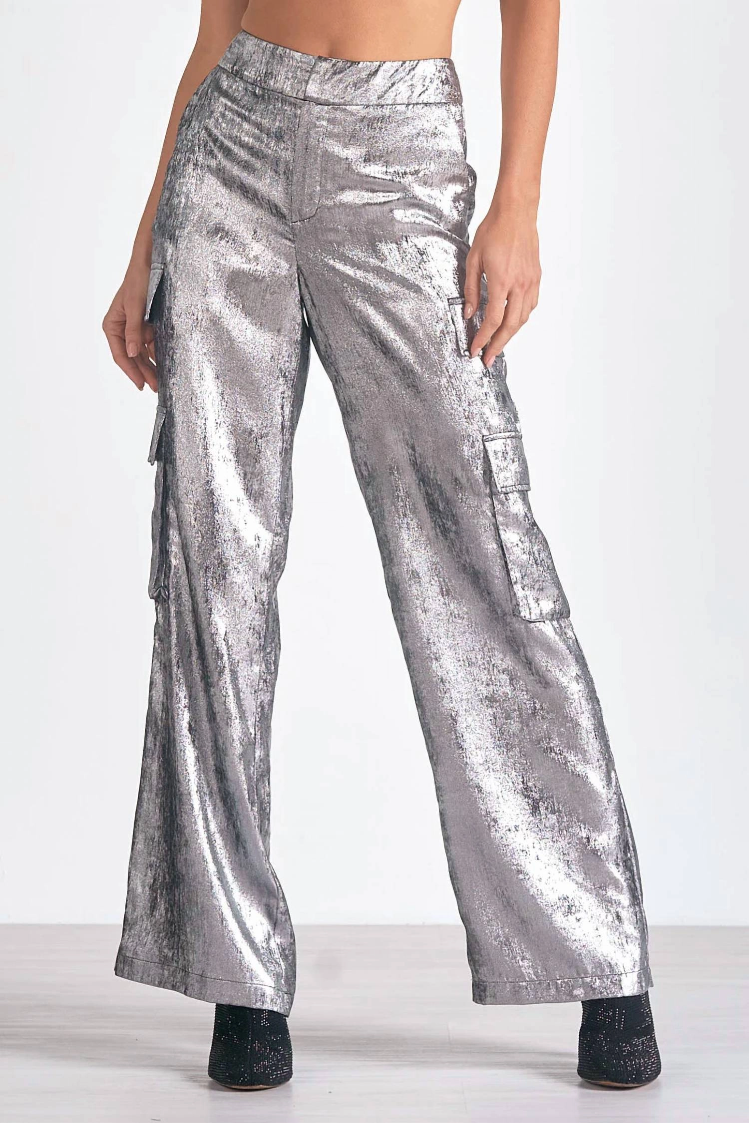 Cargo Pant In Silver womens trousers outlet