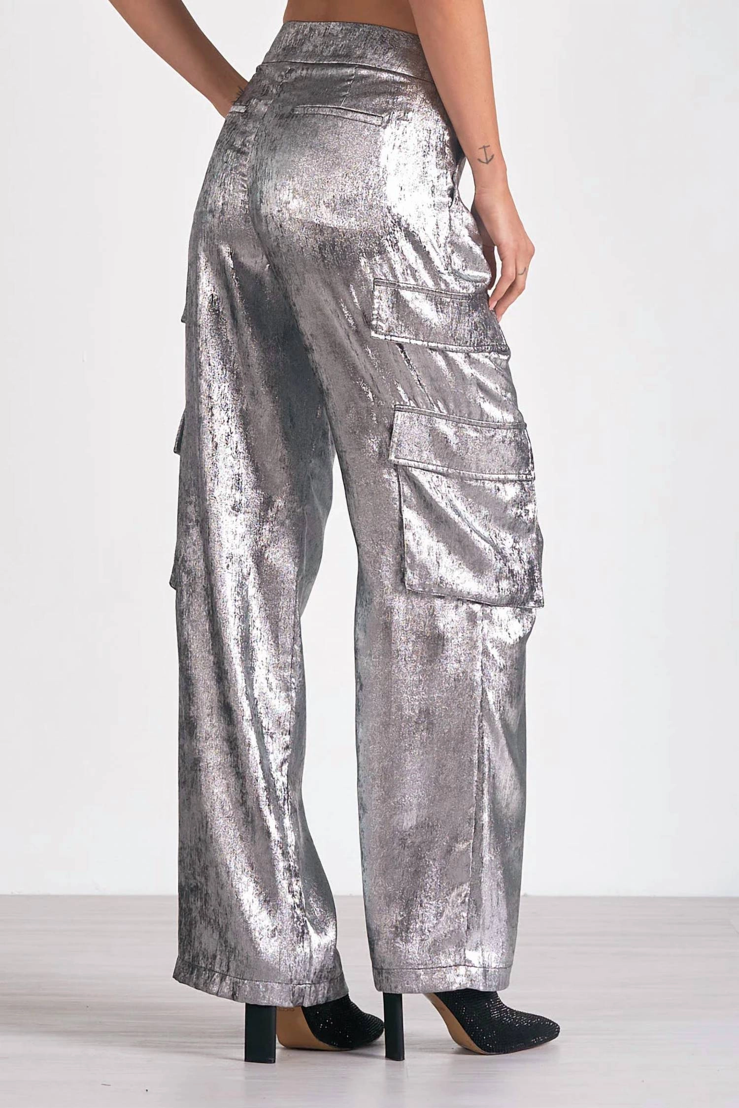 Cargo Pant In Silver