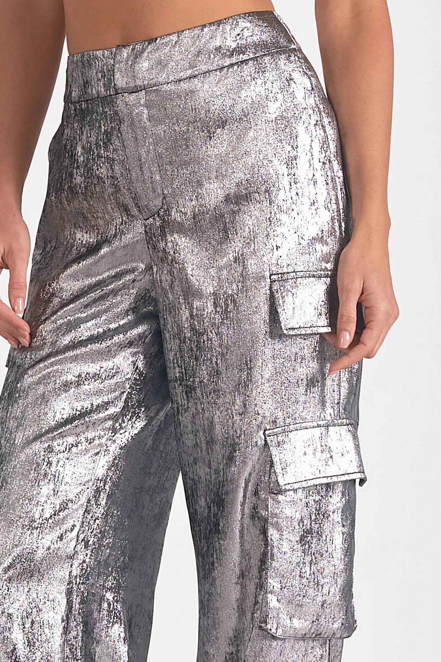 Cargo Pant In Silver