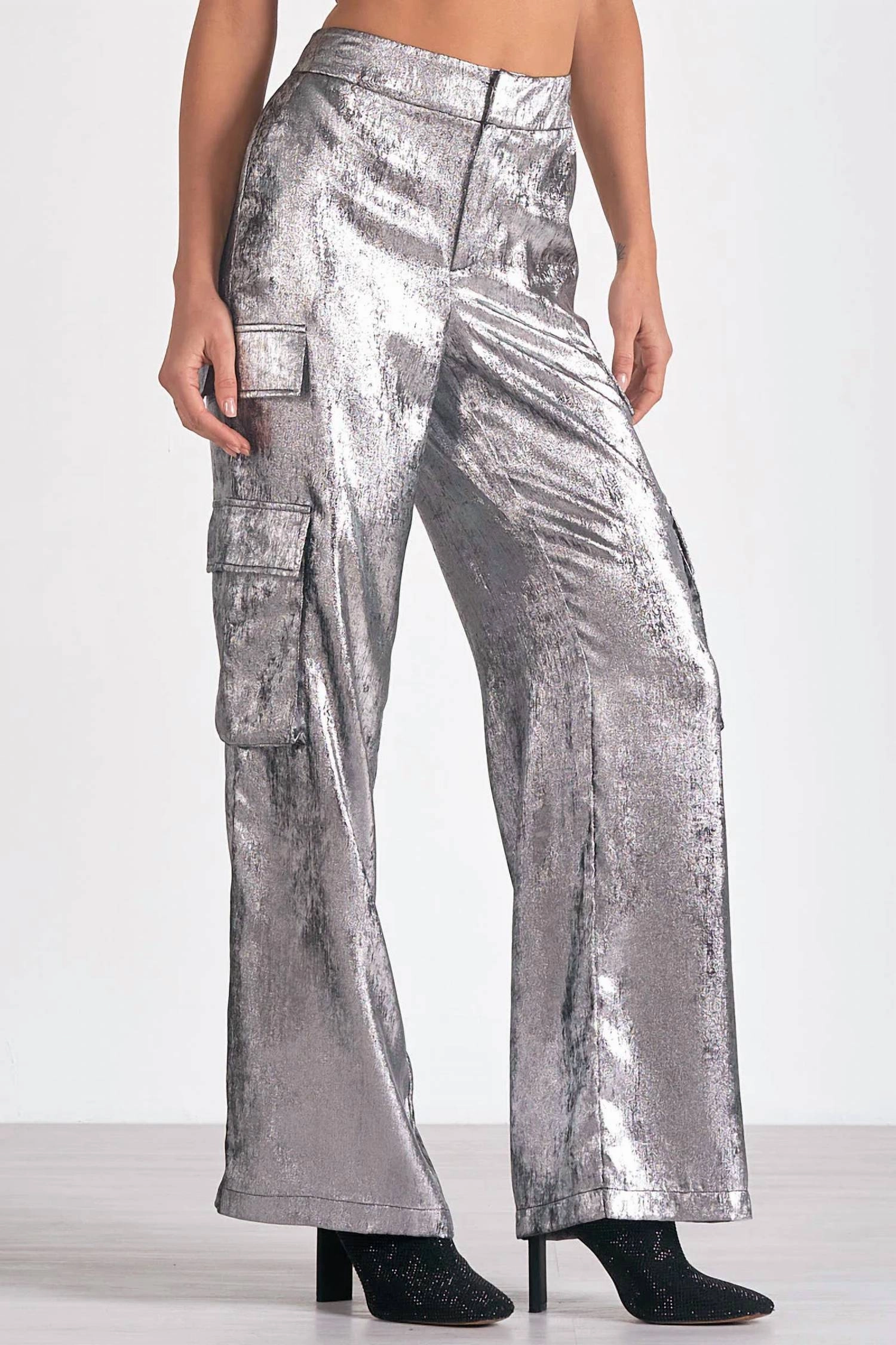 Cargo Pant In Silver