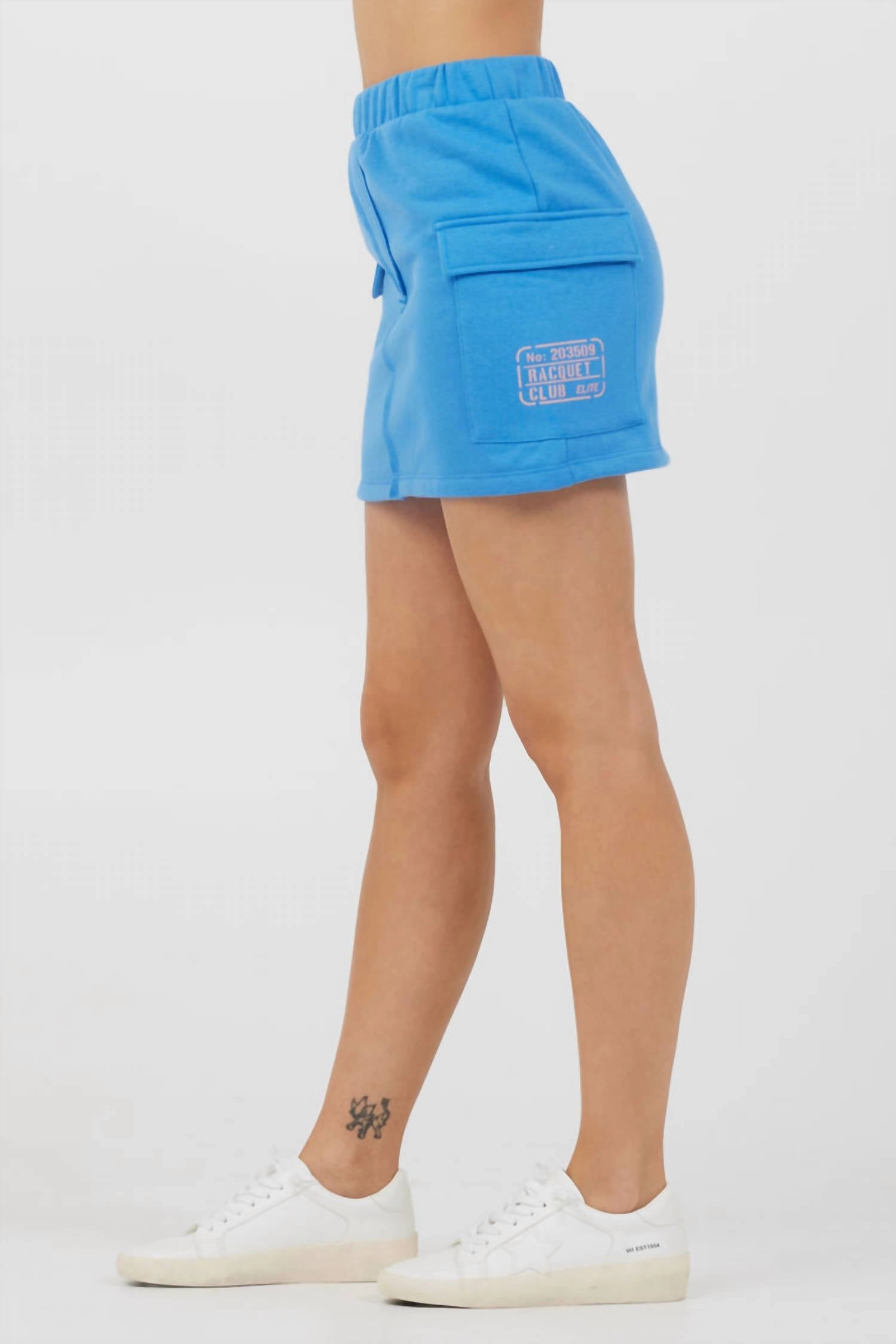 Cargo Sweat Skirt In Blue