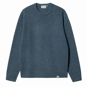 Carhartt WIP Allen Sweater Ore Heather mens sweaters cheap