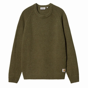 Carhartt WIP Anglistic Sweater Speckled Highland mens sweaters cheap