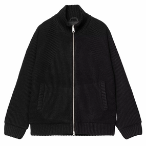 Carhartt WIP Banley Sweater Jacket Black mens sweaters cheap