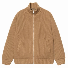 Carhartt WIP Banley Sweater Jacket Peanut mens sweaters cheap