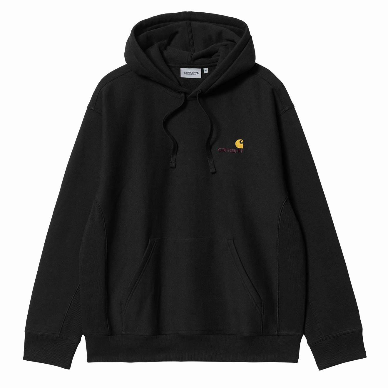 Carhartt WIP Hooded American Script Sweatshirt Black mens long sleeves cheap