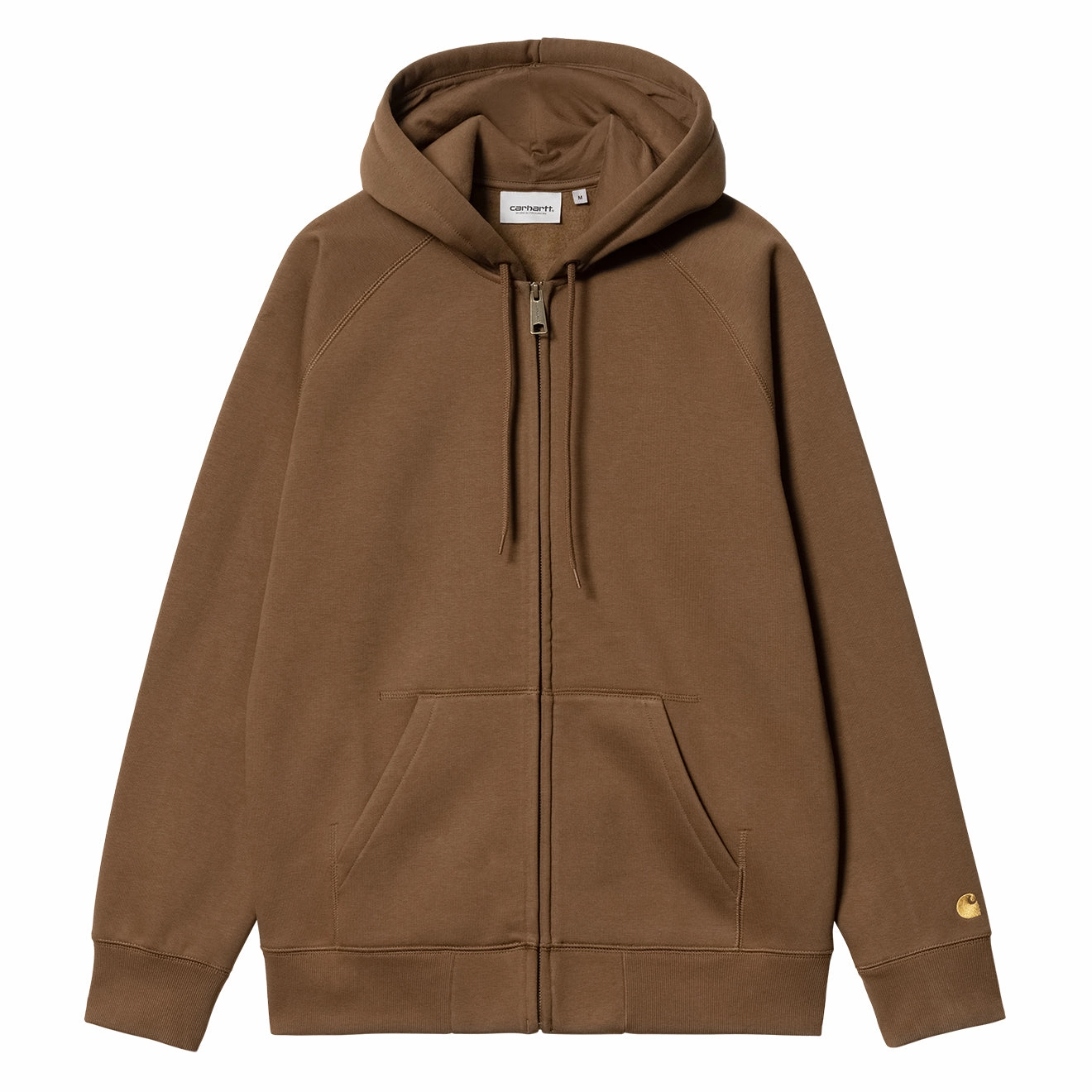 Carhartt WIP Hooded Chase Jacket Tamarind / Gold mens long sleeves cheap
